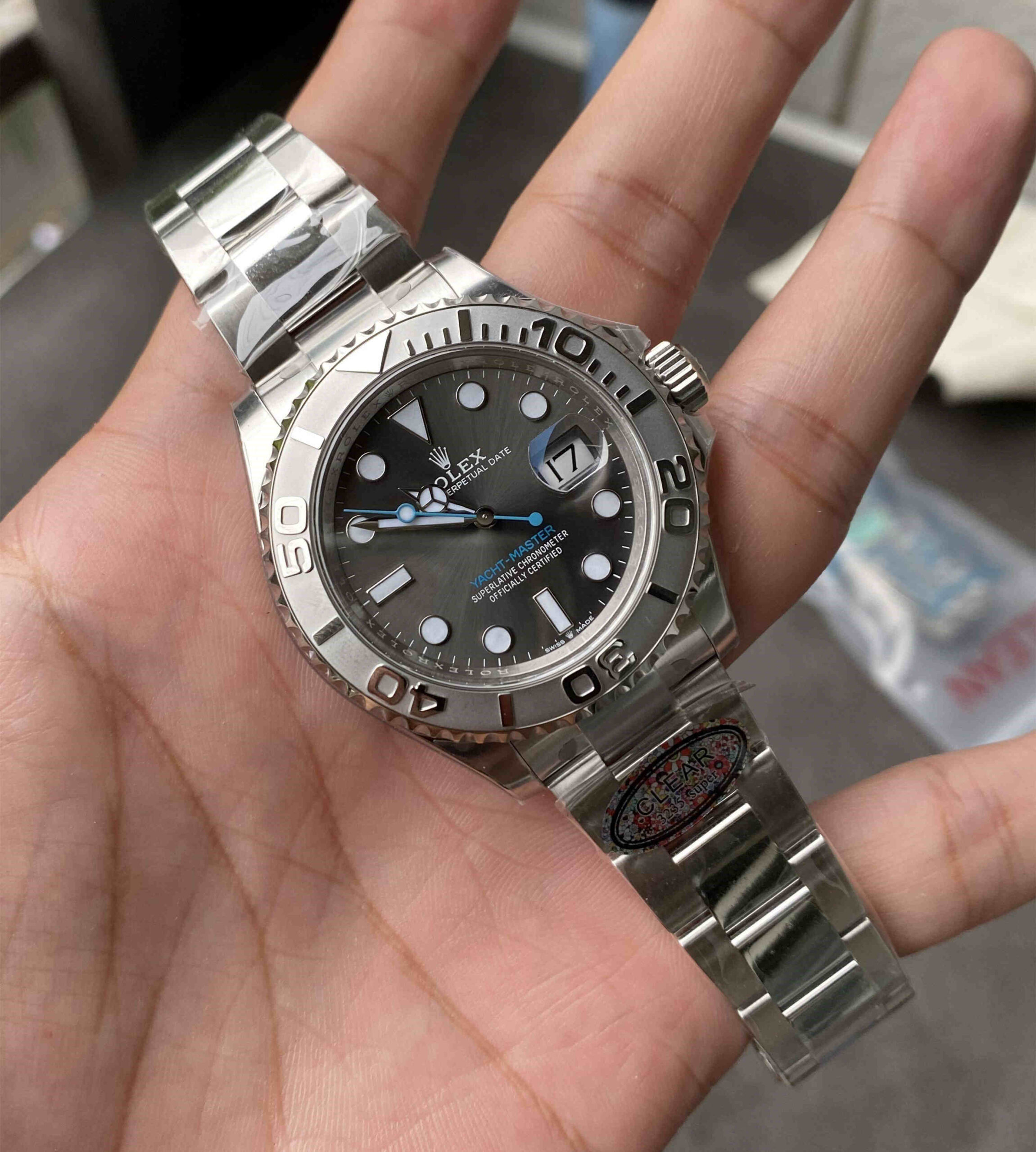 Clean Factory 126622‑0001 – 40mm Grey Yacht-Master Replica - Image 3